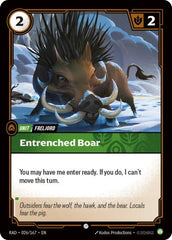 Entrenched Boar - 026/167 - Common - Radiance