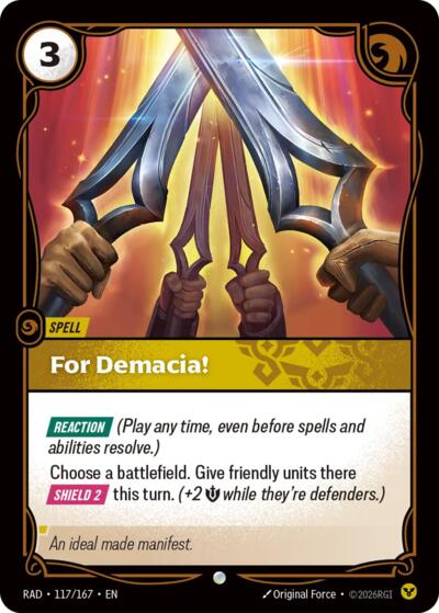For Demacia! - 117/167 - Common - Radiance
