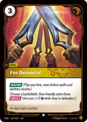 For Demacia! - 117/167 - Common - Radiance