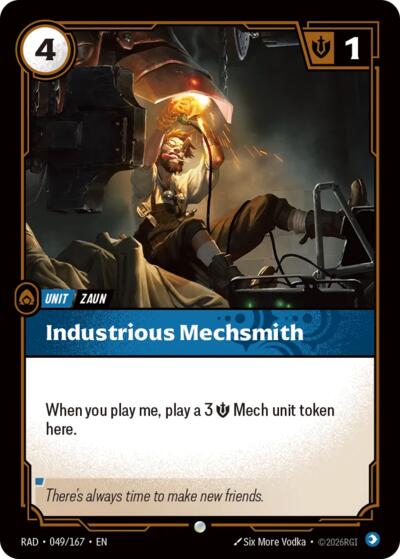 Industrious Mechsmith - 049/167 - Common - Radiance