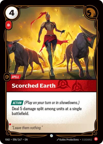 Scorched Earth - 006/167 - Common - Radiance
