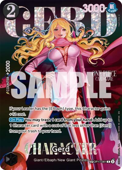 Gerd - OP17-081 - Rare (Special Alternate Art) - Heroines Edition Vol. 2