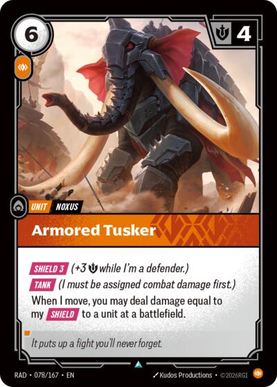 Armored Tusker - 078/167 - Uncommon - Radiance