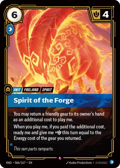 Spirit of the Forge - 066/167 - Rare - Radiance