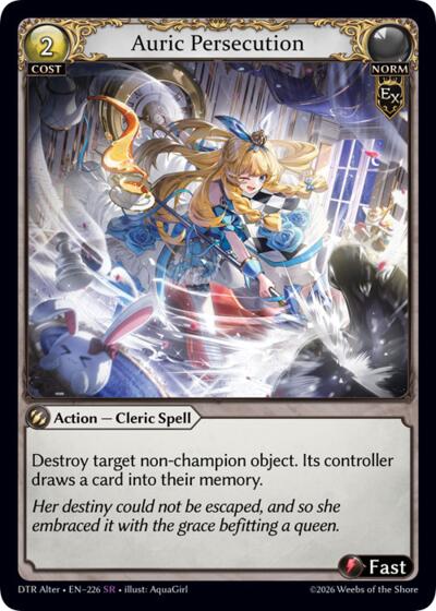 Auric Persecution - 226 - Super Rare - Distorted Reflections Alter Edition