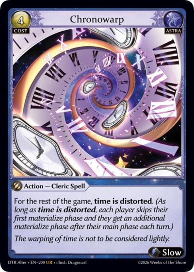 Chronowarp - 200 - Ultra Rare - Distorted Reflections Alter Edition