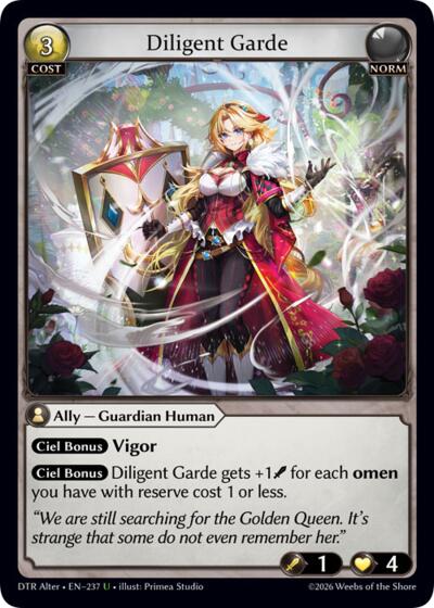 Diligent Garde - 237 - Uncommon - Distorted Reflections Alter Edition