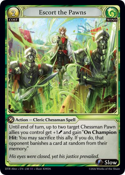 Escort the Pawns - 238 - Super Rare - Distorted Reflections Alter Edition