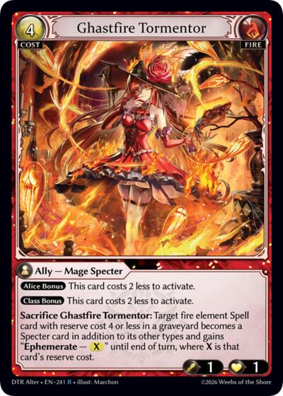 Ghastfire Tormentor - 241 - Rare - Distorted Reflections Alter Edition