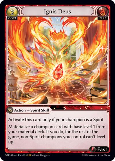 Ignis Deus - 123 - Ultra Rare - Distorted Reflections Alter Edition