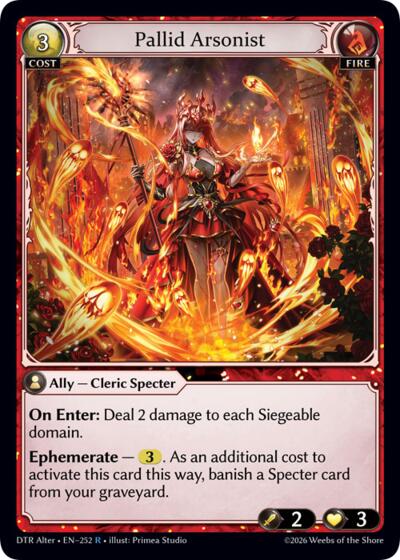 Pallid Arsonist - 252 - Rare - Distorted Reflections Alter Edition