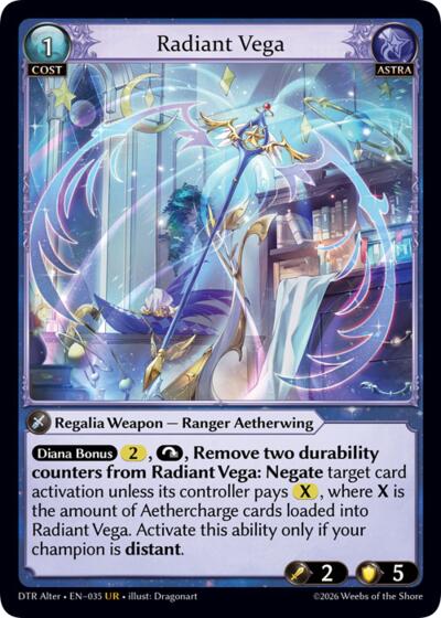 Radiant Vega - 035 - Ultra Rare - Distorted Reflections Alter Edition