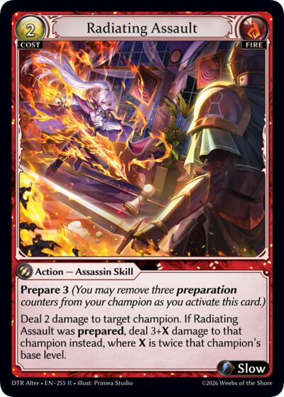 Radiating Assault - 255 - Rare - Distorted Reflections Alter Edition