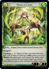 Three of Clubs - 268 - Rare - Distorted Reflections Alter Edition