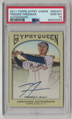 2011 Topps Gypsy Queen Freddie Freeman Auto - PSA 10