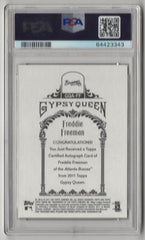 2011 Topps Gypsy Queen Freddie Freeman Auto - PSA 10