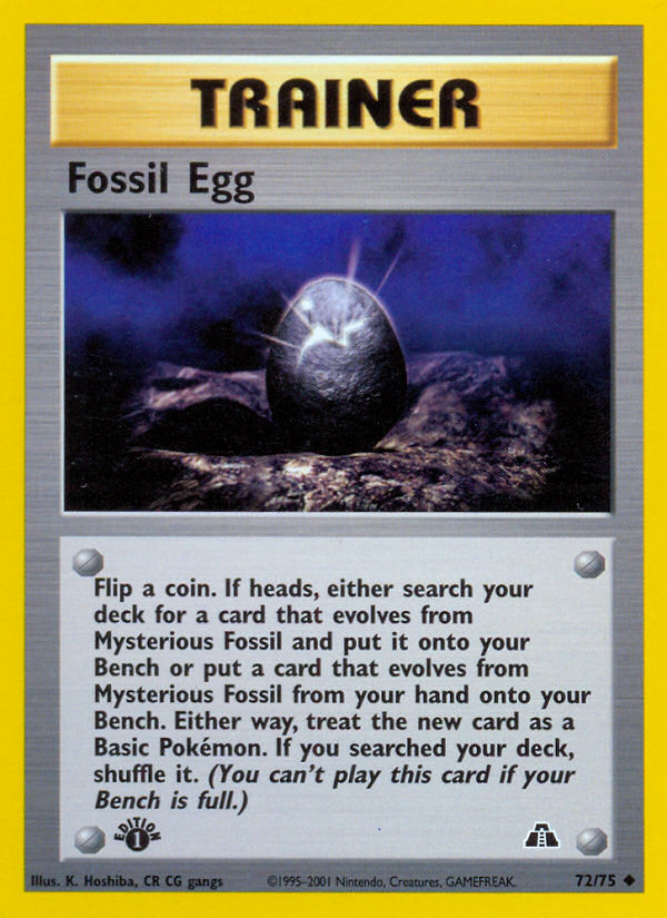 Fossil Egg - 72/75 - Neo Discovery