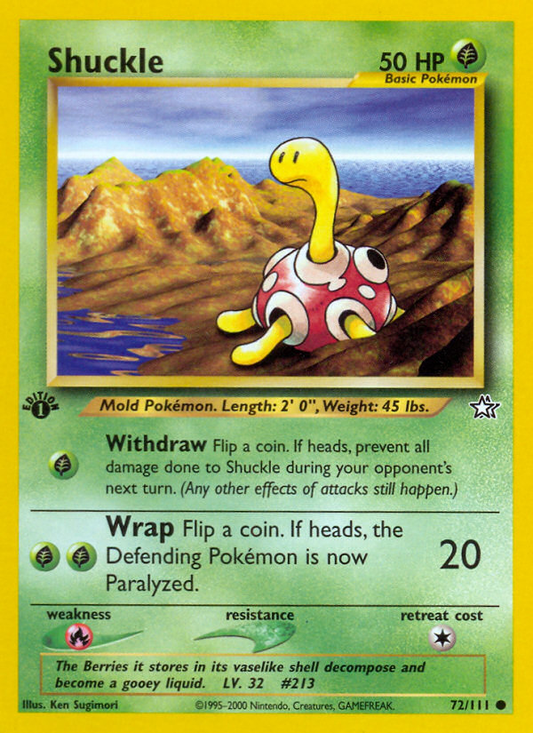 Shuckle - 072/111 - Neo Genesis