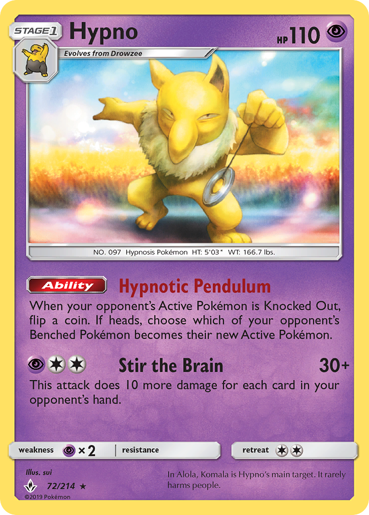 Hypno - 072/214 - Unbroken Bonds