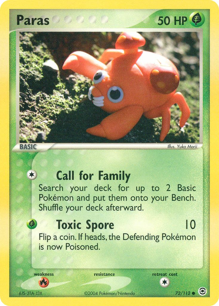 Paras - 072/112 - FireRed & LeafGreen