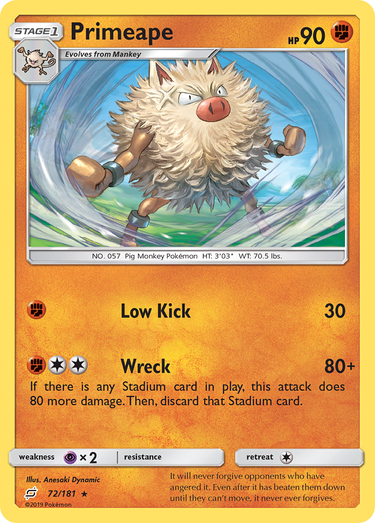 Primeape - 072/181 - Team Up