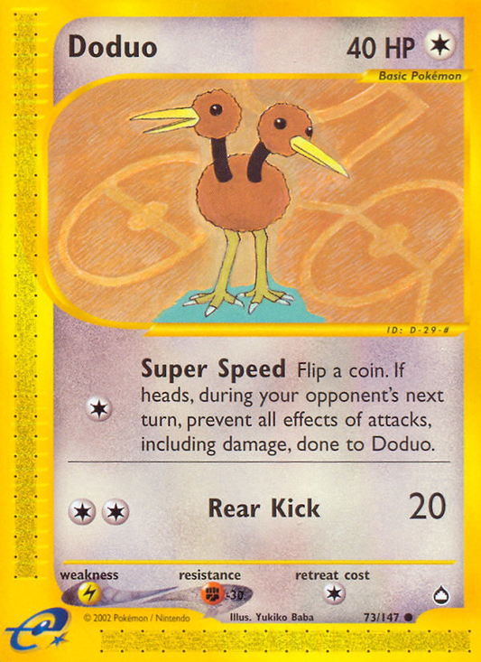 Doduo - 073/147 - Aquapolis