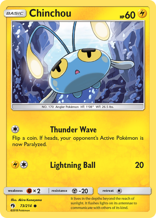 Chinchou - 073/214 - Lost Thunder