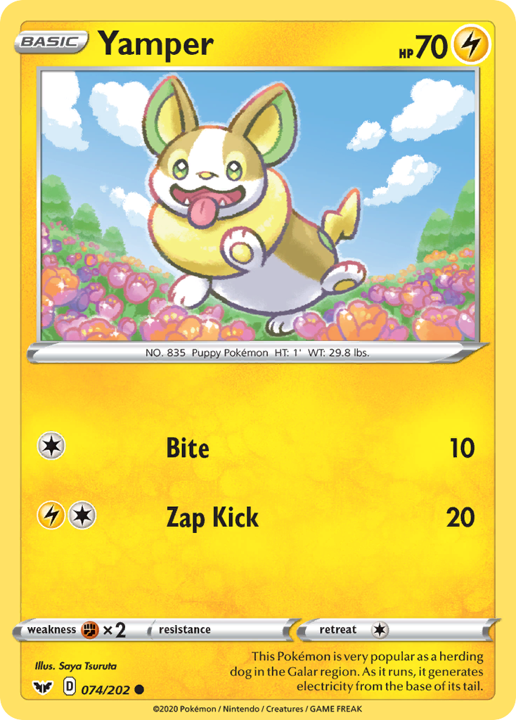 Yamper - 074/202 - Sword & Shield