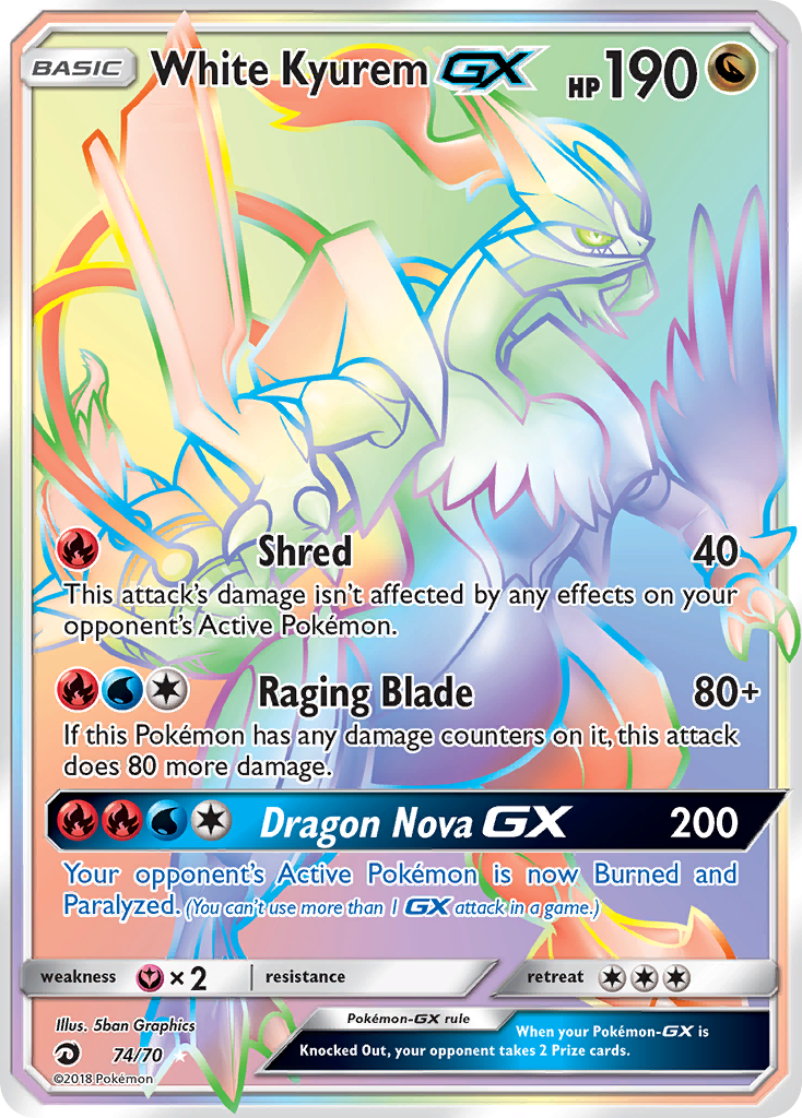 White Kyurem-GX - 74/70 - Dragon Majesty