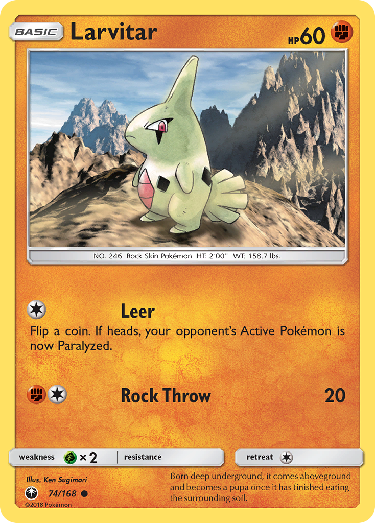 Larvitar - 074/168 - Celestial Storm