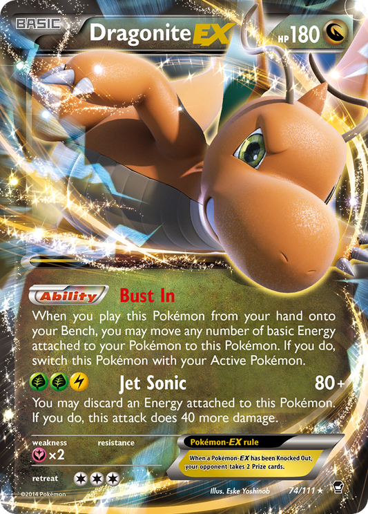 Dragonite-EX - 074/111 - Furious Fists