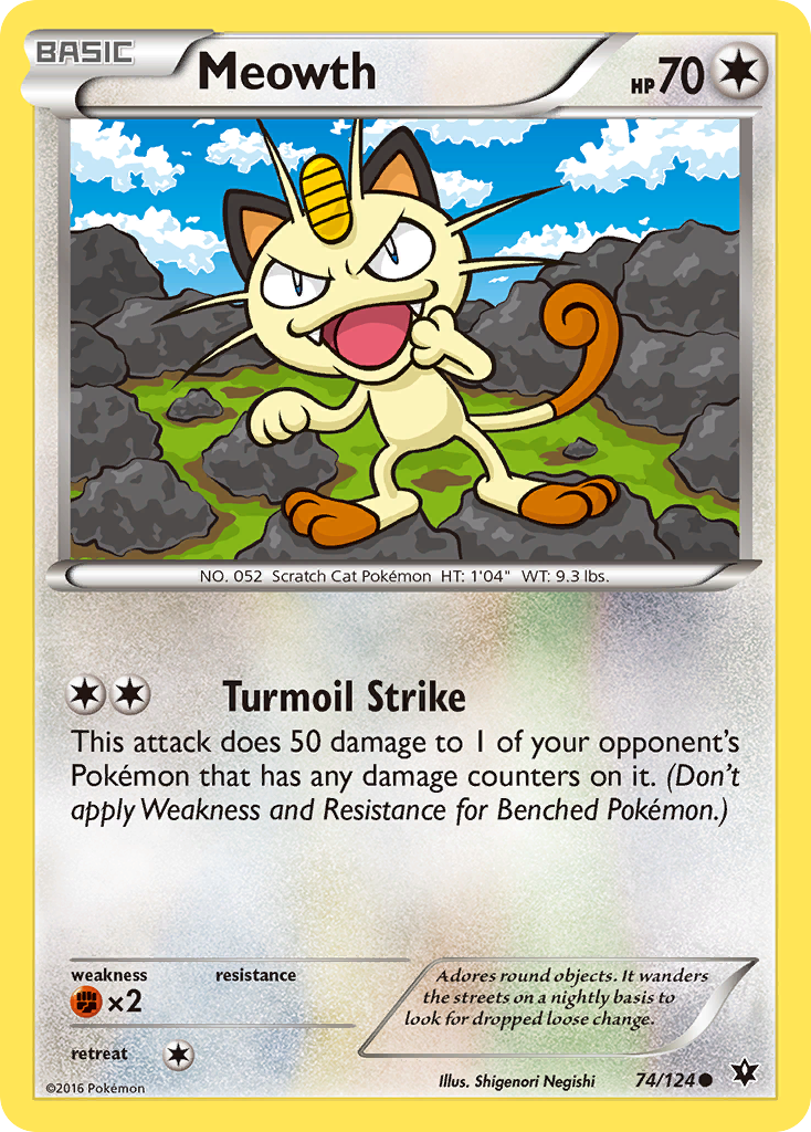 Meowth - 074/124 - Fates Collide