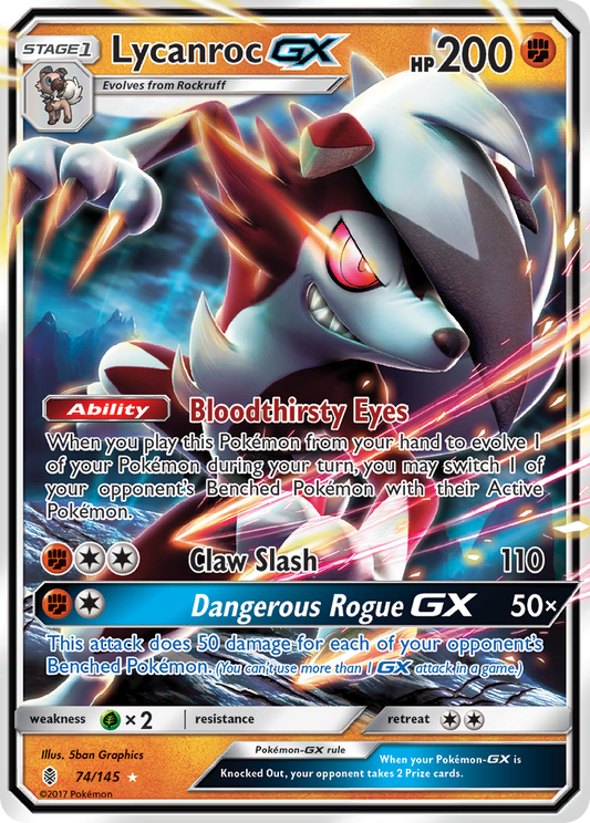 Lycanroc-GX - 074/145 - Guardians Rising