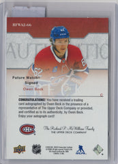 2023-24 Upper Deck SP Authentic Owen Beck Future Watch Auto Retro 094/399