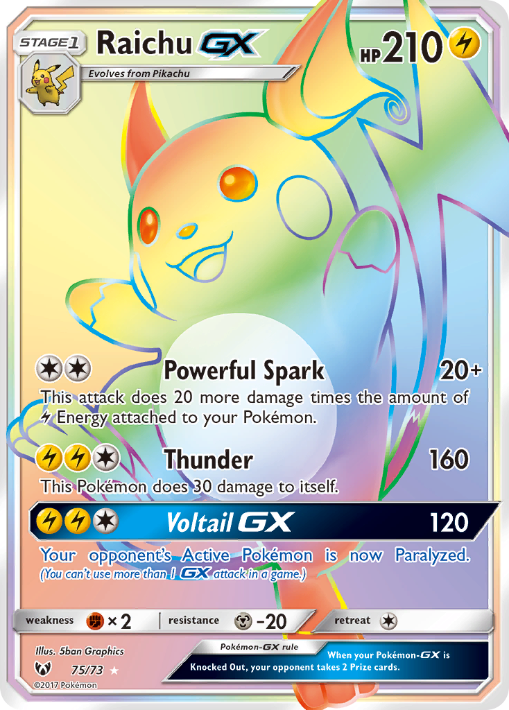 Raichu-GX - 75/73 - Shining Legends