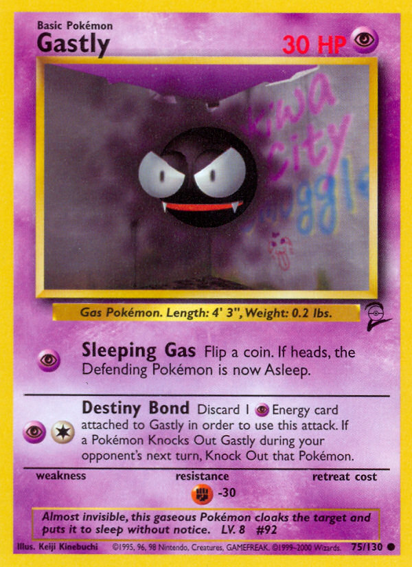 Gastly - 075/130 - Base Set 2