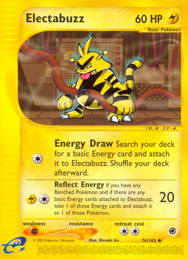 Electabuzz - 076/165 - Expedition Base Set