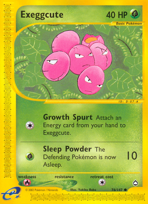 Exeggcute - 076/147 - Aquapolis