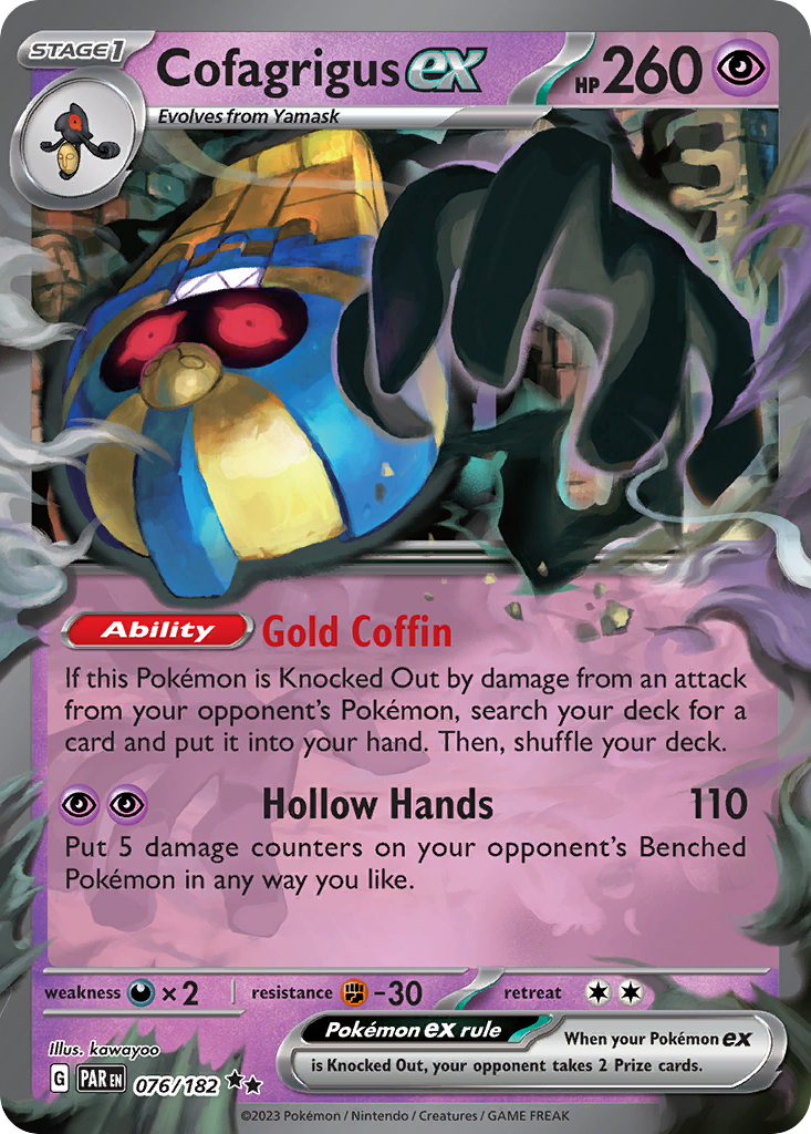 Cofagrigus ex - 076/182 - Paradox Rift