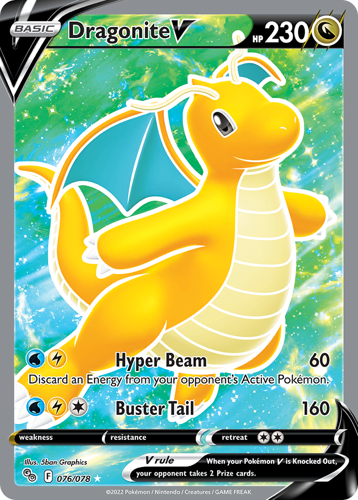 Dragonite V - 76/78 - Pokémon GO