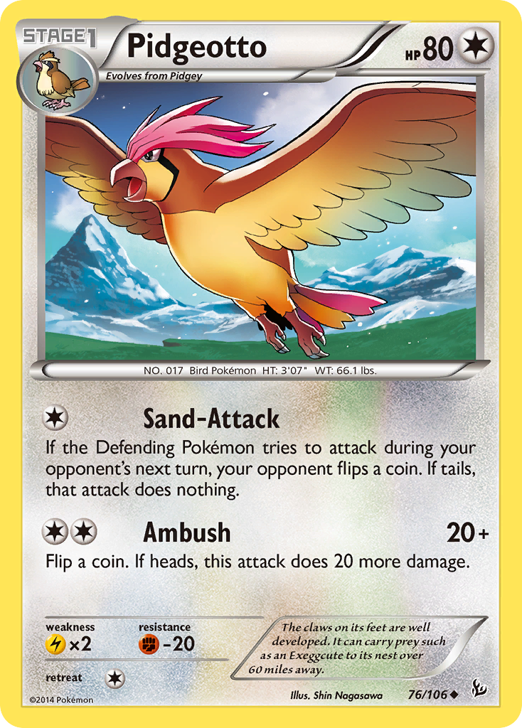 Pidgeotto - 076/106 - Flashfire