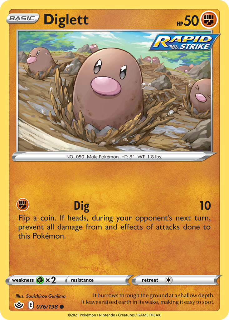 Diglett - 076/198 - Chilling Reign