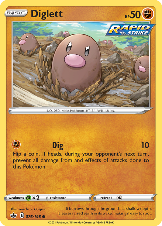 Diglett - 076/198 - Chilling Reign