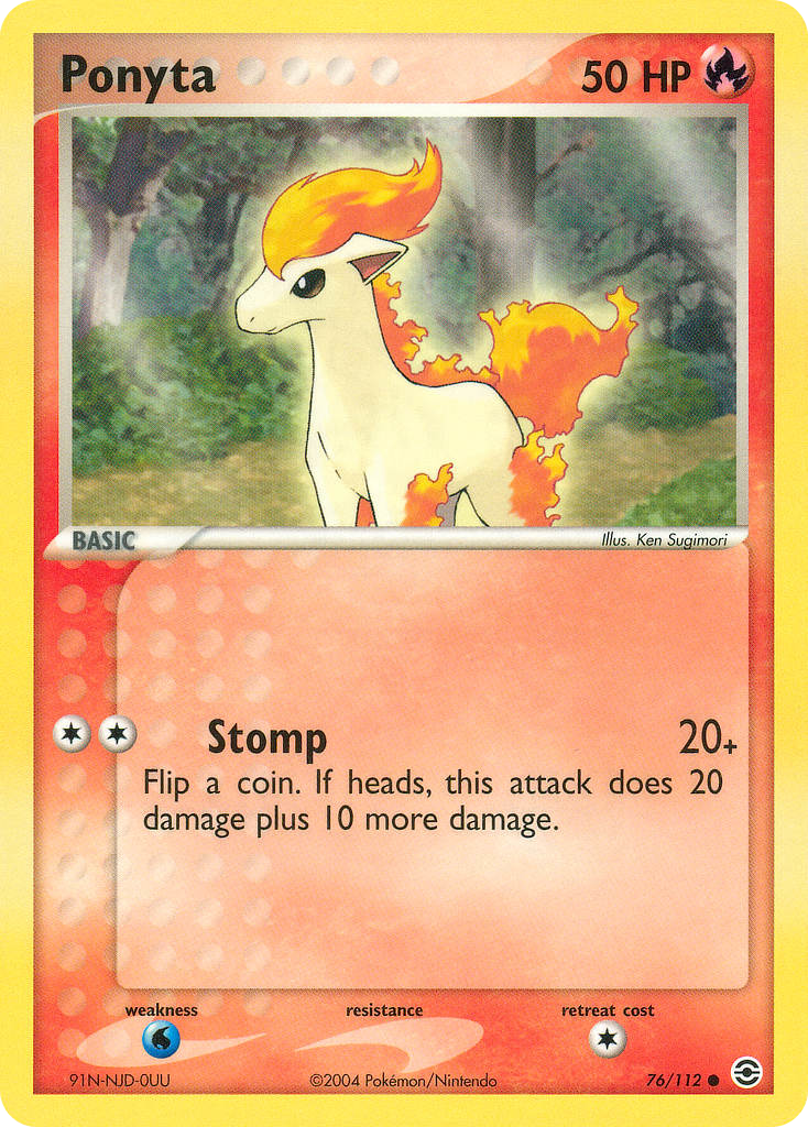 Ponyta - 076/112 - FireRed & LeafGreen