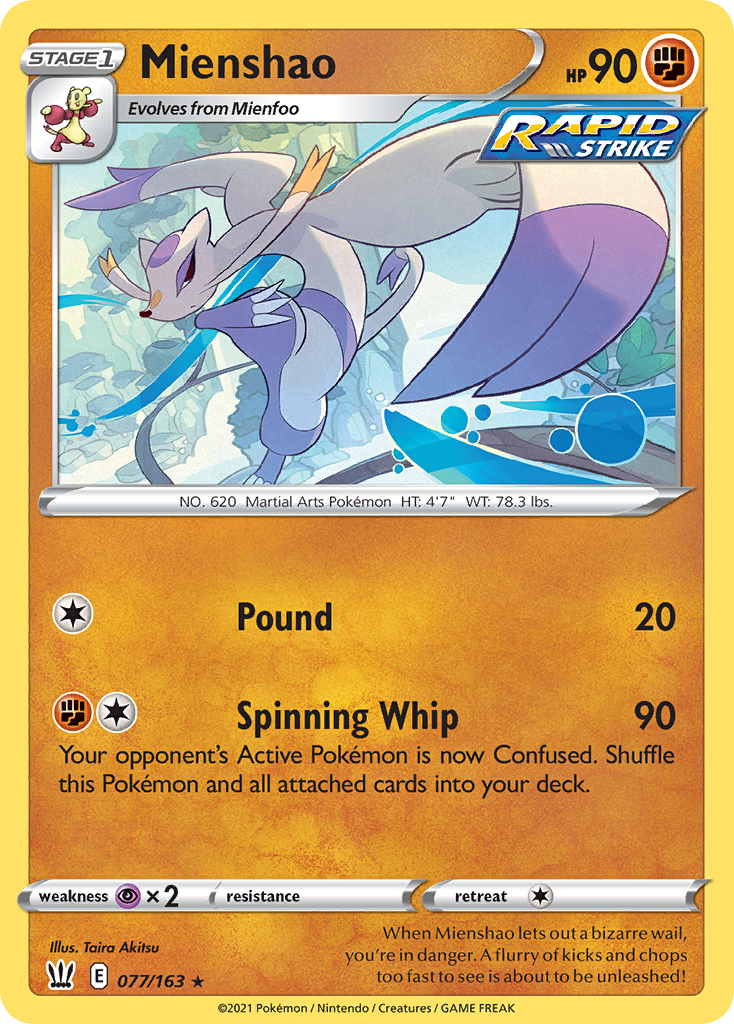 Mienshao - 077/163 - Battle Styles