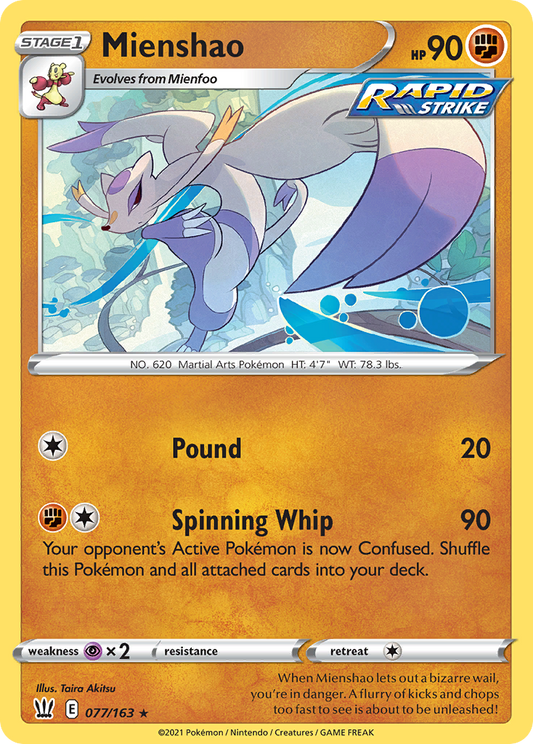 Mienshao - 077/163 - Battle Styles