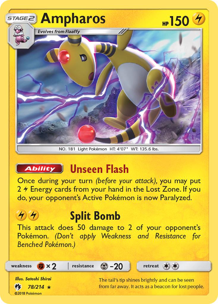 Ampharos - 078/214 - Lost Thunder