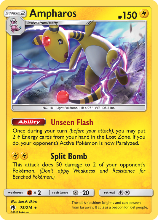 Ampharos - 078/214 - Lost Thunder