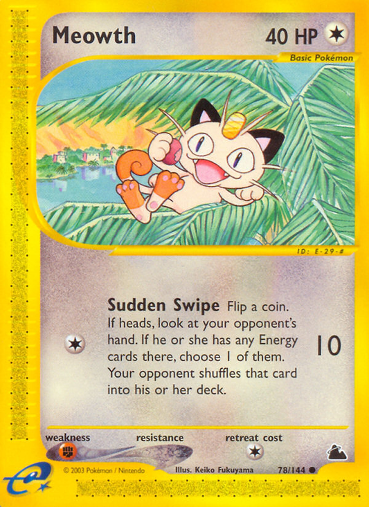 Meowth - 078/144 - Skyridge