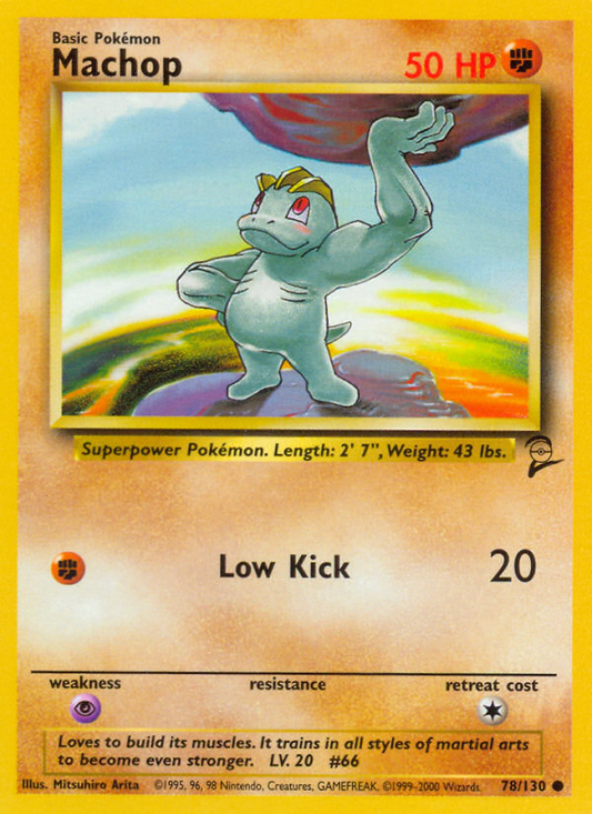 Machop - 078/130 - Base Set 2